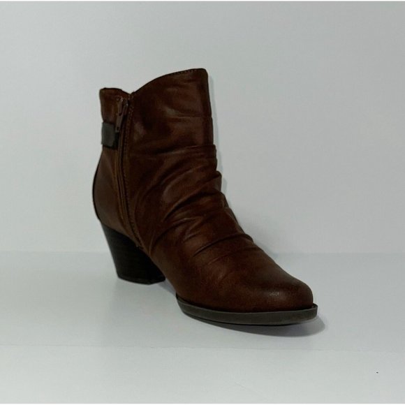 Beartraps Brown Side Zip Boots - Women's Size 8 M Booties Rikita - Picture 11 of 16